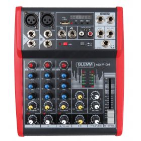 4 channel microphone mixer with MP3-DSP