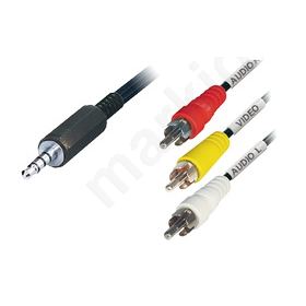 3,5mm 4-Pin, σε 3 RCA stereo 1.5μ για Panasonic & PowerPlus