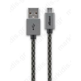 Cabstone Καλώδιο USB 2.0 (A) σε micro-USB (B) Φόρτισης & Συγχρονισμού 2μ για Smartphone & Table