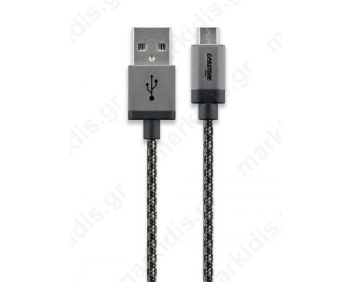 Cabstone Καλώδιο USB 2.0 (A) σε micro-USB (B) Φόρτισης & Συγχρονισμού 3μ για Smartphone & Table