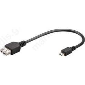 Adapter OTG micro-USB (A) σε USB (B) 20εκ για Smartphone & Table