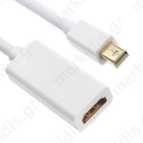 Adapter miniDisplayPort 1.2 αρσενικό σε HDMI (A) θηλυκό με ήχο (12cm)