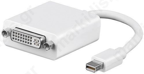 Adapter miniDisplayPort 1.2 αρσενικό σε DVI-D θηλυκό (12cm)