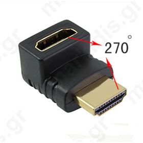 Adapter Power Plus CHA-012 HDMI (A) αρσενικό σε HDMI (A) θηλυκό 270 μοίρες