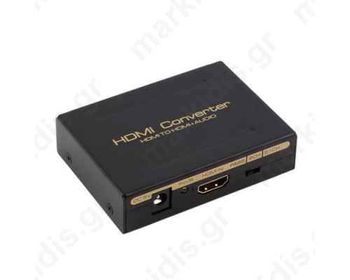 ANGA CHM-A3 Adapter HDMI in και HDMI out με έξοδο Ήχου RCA & Toslink Ιδανικό για να πάρετε έξοδο ήχου από συσκευές με έξοδο HDMI που δεν έχουν (δεν περιλαμβάνει τροφοδοτικό 5V/1A)