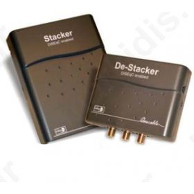 F101692 Global Invacom Stacker DeStacker Switch DISEqC ΧΩΡΙΣ ΤΡΟΦΟΔΟΤΙΚΟ Για δύο δορυφόρους με μια κάθοδο σε δυο διαφορετικούς δέκτες