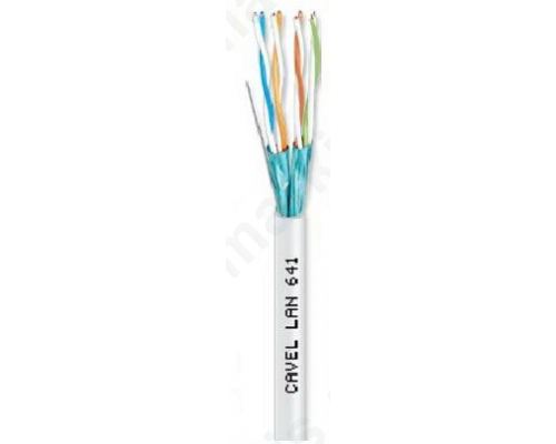 Καλώδιο CAVEL F/UTP Cat6 (200μ) LAN641 σε Λευκό χρώμα (4x2xAWG23) Χαλκός 0,56mm