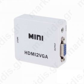 ANGA PS-M630 ΜΕΤΑΤΡΟΠΕΑΣ HDMI (A) θηλυκό 720p/1080p σε VGA θηλυκό με Ήχο (Ιδανικό για να προβάλλεται σήμα εικόνας από συσκευή με HDMI σε monitor)