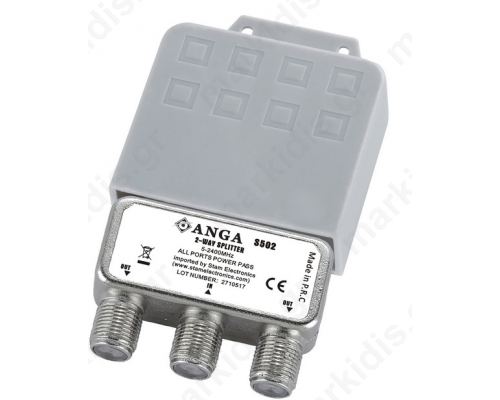 ANGA S502 Splitter 2 Εξόδων ιστού με αδιάβροχη θήκη