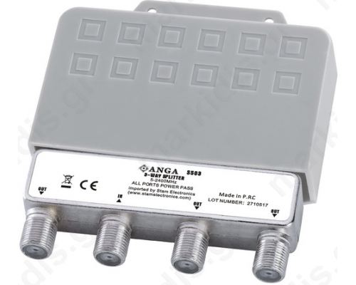 ANGA S503 Splitter 3 Εξόδων ιστού με αδιάβροχη θήκη