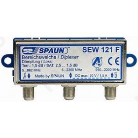 871108 SPAUN SEW121F Μίκτης & Διαχωριστής επιγείου και δορυφορικού σήματος για εσωτερικό χώρο ΑΜΦΙΔΡΟΜΟ = 871109 SPAUN SEW123F