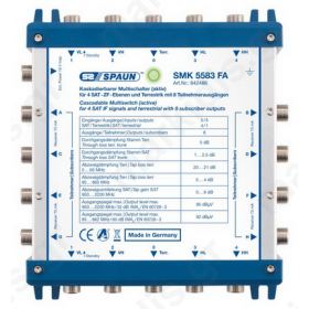 842486 SPAUN SMK5583FA Επέκταση ΕΝΕΡΓΗ για 1 Δορυφόρο + Επίγειο με 8 εξόδους