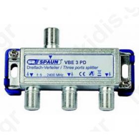 SPAUN VBE3PD Splitter 1/3 Εξόδων Με διέλευση τάσης 842226