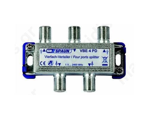 SPAUN VBE4PD Splitter 1/4 Εξόδων Με διέλευση τάσης 842228