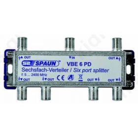 SPAUN VBE6PD Splitter 1/6 Εξόδων Με διέλευση τάσης 842230