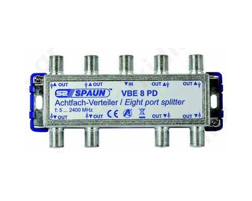SPAUN VBE8PD Splitter 1/8 Εξόδων Με διέλευση τάσης 842232