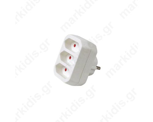  Suco Adaptor Σε 3 Διπολικές Πρίζες