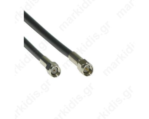  ANTENNA CABLE MALE REVERSED - SMA to MALE SMA - LMR200 0.3M BK ANTENNA CABLES 5201109