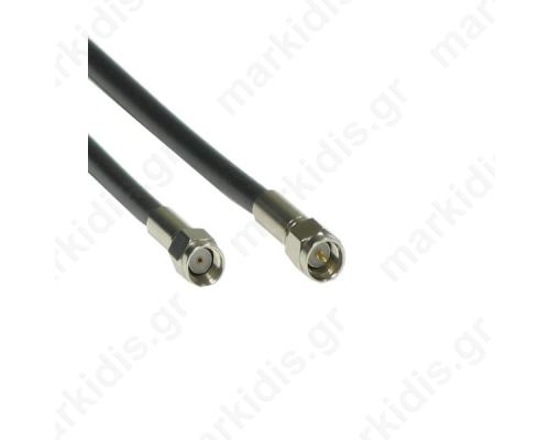   ANTENNA CABLE MALE REVERSED - SMA to MALE SMA - LMR200 2M BK