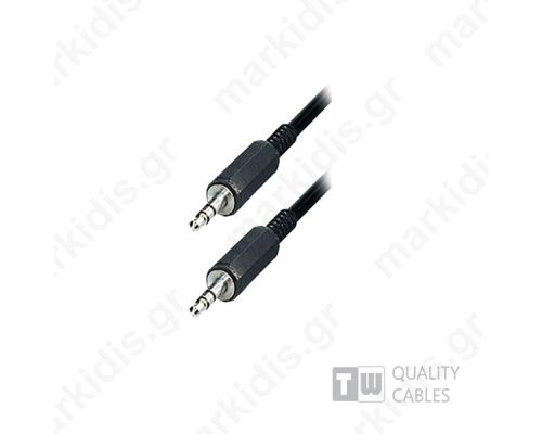   3m Stereo 3.5MM Plug To Plug Mm Nickel