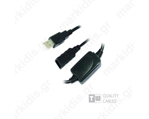  USB Προέκταση Cable 5M Α/Μ -A/F με ενίσχυση