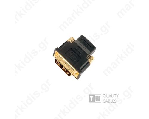  Hdmi Male / Dvi 24 5 Female Adaptor