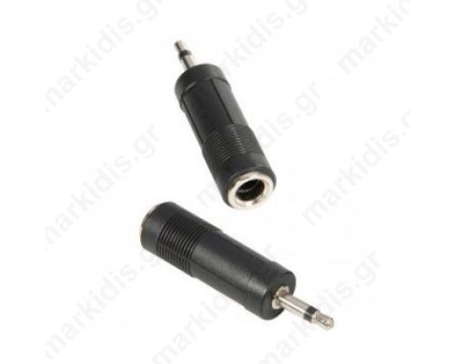 ADAPTOR AUDIO 3.5ΜΜ ΜΟΝΟ ΑΡΣ ΣΕ 6.3ΜΜ ΜΟΝΟ ΘΗΛ