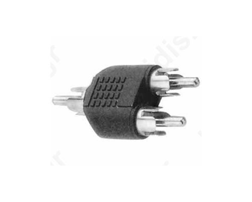 ADAPTOR AUDIO RCA MALE TO DOUBLE RCA MALE