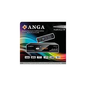 Επίγειος Ψηφιακός Δέκτης ANGA HD5000 3D-T2 High Definition, Με νέο εύχρηστο τηλεχειριστήριο 2:1 για χειρισμό και της TV, χάρη στην εύκολη διαδικασία εκμάθηση Auto Learn
