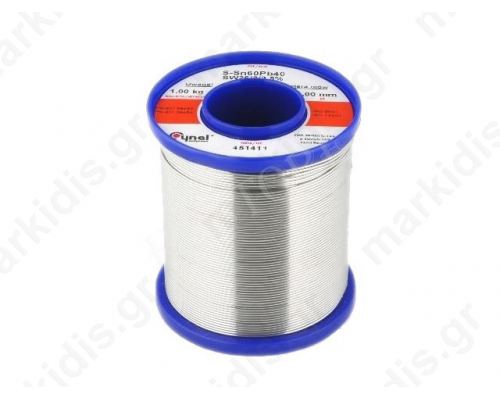 Solder Sn60Pb40 soldering wire 1mm 0.5kg Flux