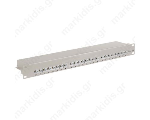 90855 CAT6A ETHERNET PATCH PANEL 24PORT STP GREY