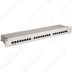 68883 CAT5E ETHERNET PATCH PANEL 24PORT STP GREY