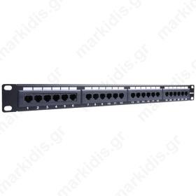 93865 CAT5E ETHERNET PATCH PANEL 24PORT UTP BLACK