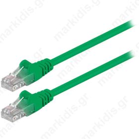 68612 CAT 5e U/UTP PATCH CABLE 0.25m GREEN