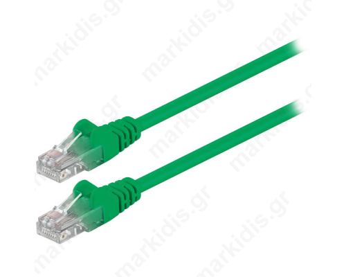 68612 CAT 5e U/UTP PATCH CABLE 0.25m GREEN