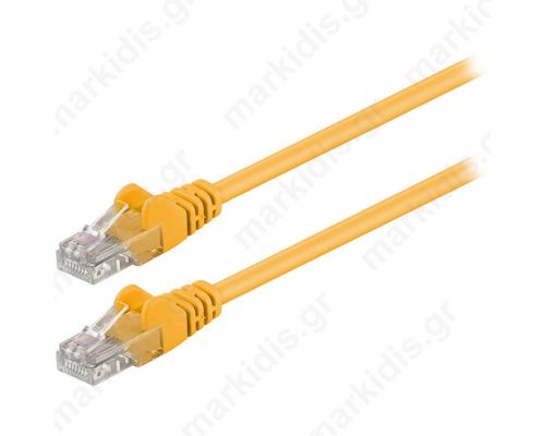 68336 CAT 5e U/UTP PATCH CABLE 0.5m YELLOW