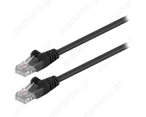 68643 CAT 5e U/UTP PATCH CABLE 0.5m BLACK