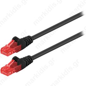 68676 CAT 6 U/UTP PATCH CABLE CCA 0.5m BLACK