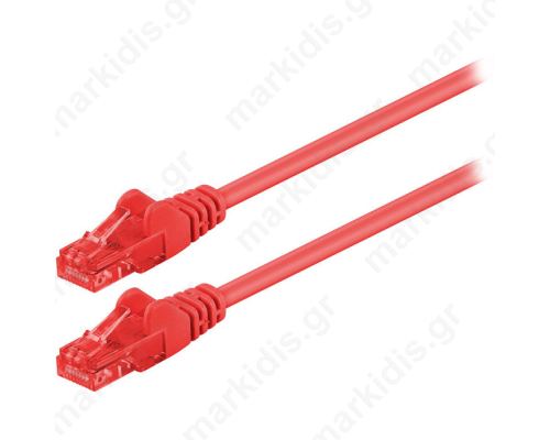 68436 CAT 6 U/UTP PATCH CABLE CCA 0.5m RED