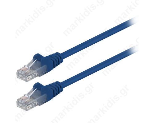 68340 CAT 5e U/UTP PATCH CABLE 1m BLUE