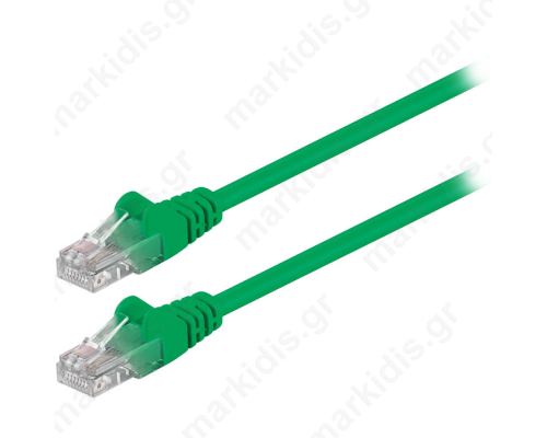 68338 CAT 5e U/UTP PATCH CABLE 0.5m GREEN