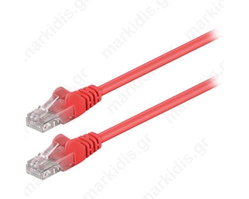 68339 CAT 5e U/UTP PATCH CABLE 0.5m RED