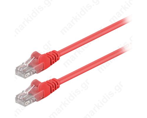 68344 CAT 5e U/UTP PATCH CABLE 1m RED