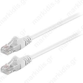 68614 CAT 5e U/UTP PATCH CABLE 0.25m WHITE