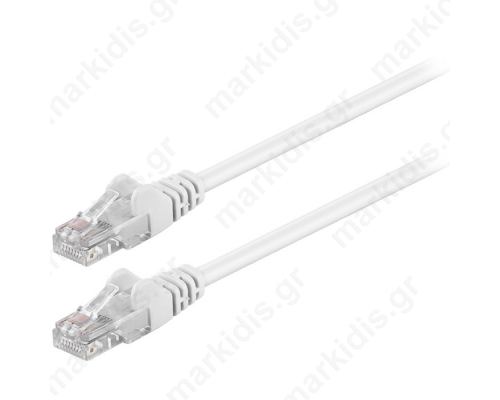 68614 CAT 5e U/UTP PATCH CABLE 0.25m WHITE