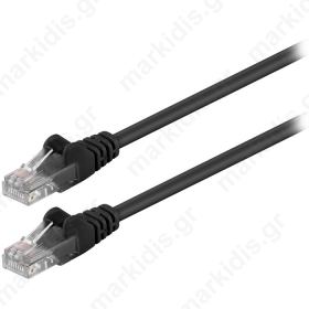 68644 CAT 5e U/UTP PATCH CABLE 1m BLACK