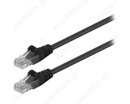 68644 CAT 5e U/UTP PATCH CABLE 1m BLACK