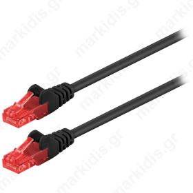 68677 CAT 6 U/UTP PATCH CABLE CCA 1m BLACK