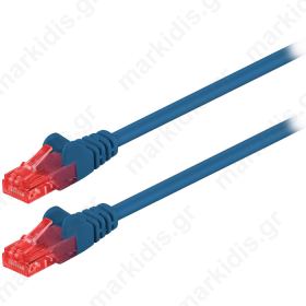 68432 CAT 6 U/UTP PATCH CABLE CCA 0.5m BLUE