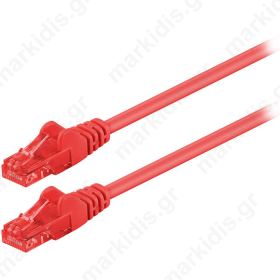 68441 CAT 6 U/UTP PATCH CABLE CCA 1m RED